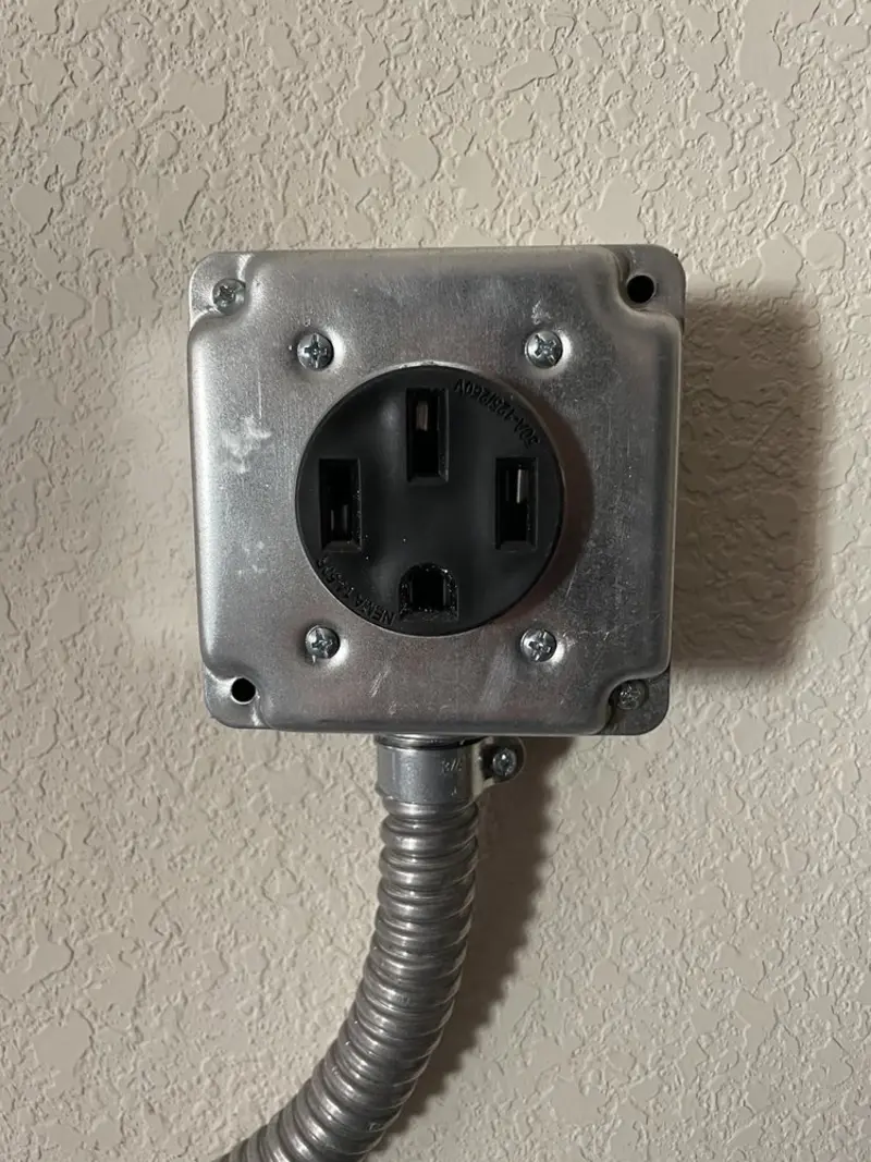 NEMA 14-50 outlet installed for Smart Home Electrical in Eureka